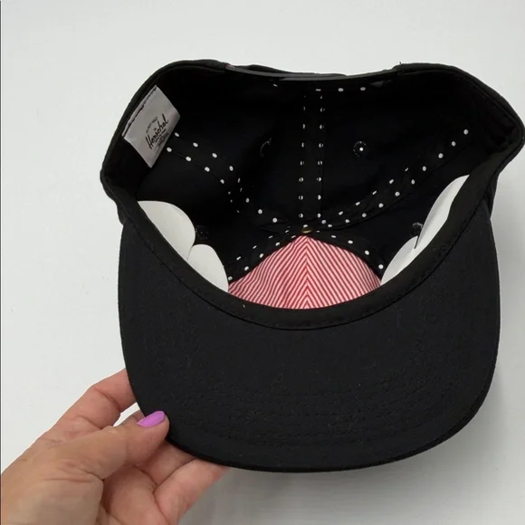 Herschel Supply Company Black Cotton Baseball Cap with H Logo - Picture 5 of 7